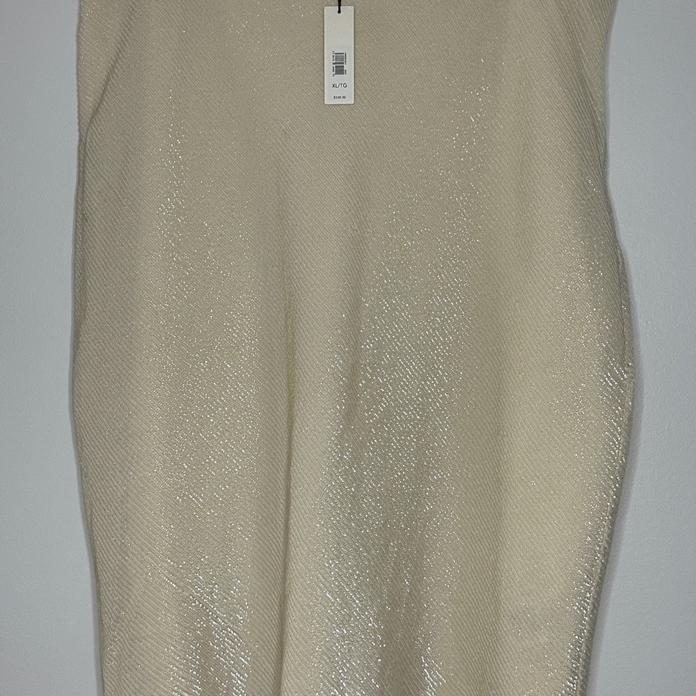 Elegant Cream sequins skirt